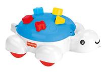 Formelių rūšiuoklė, vėžlys Fisher Price, 13.5 cm, mėlyna sp./balta sp.