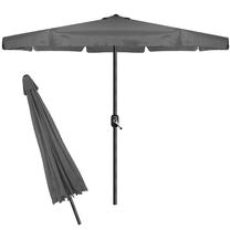 Dārza saulessargs Springos, 400 cm, tumši pelēka krās.