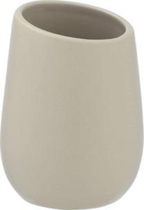 Стакан для зубных щеток Wenko Badi 450978, бежевый цв., 8 см x 11 см x 8 см