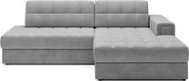 Kampinė sofa - lova Blezalt Monolith, šviesiai pilka sp., dešininė, 240 x 150 cm x 82 cm