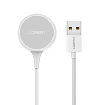 Telefono įkroviklis Ugreen CD177 for Apple Watch, USB/Qi Wireless, 100 cm, balta sp., 5 W