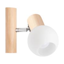 Šviestuvas sieninis Spot-Light Karin, E14, 1 x 40 W, ruda sp./balta sp. / ruda sp., 9 x 7.5 cm