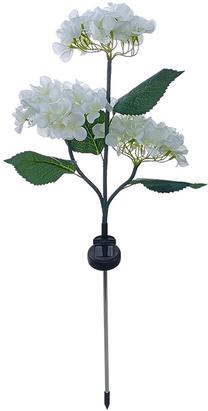 Iedurams gaismeklis ar saules bateriju Forever Sunari Hydrangeas, IP44, balta krās./zaļa krās.