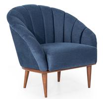 Krėslas Hanah Home Wing 291NDS2415, mėlyna sp., 100 cm x 109 cm x 91 cm