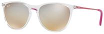 Sporta saulesbrilles Ray-Ban Izzy RJ9060S 7032B8, 50 mm, caurspīdīga krās./sudraba krās./sarkana krās.