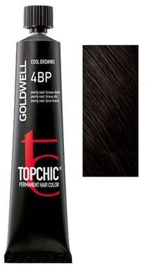 Kраска для волос Goldwell Topchic, темно-коричневый цв., 4BP, 60 мл