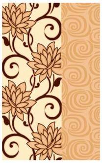 Ковер Mutas Carpet Luxus A053360A L0135, коричневый цв., 190 см x 140 см