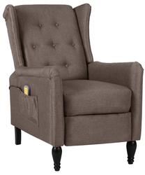 Krėslas VLX Massage Recliner 329338, šviesiai ruda sp., 90 cm x 66 cm x 98 cm