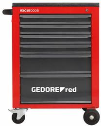 Įrankių dėžė Gedore Tool Trolley 6 Drawers, juoda sp./raudona sp.