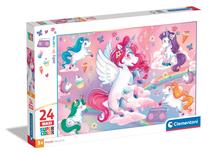 Pusle Clementoni Noli Jolly Unicorn 28525, 42 cm x 62 cm, 24 tk, mitmevärviline