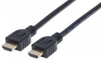 Laidas Manhattan HDMI 19 pin male, HDMI 19 pin male, 3 m, juoda sp.