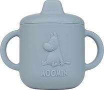Puodelis su snapeliu Moomin 6043, 150 ml, 3 m., silikonas, mėlyna sp.