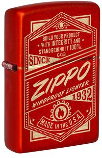 Šķiltava Zippo It Works Design 48620, sarkana krās.