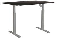 Kompiuterio stalas reguliuojamo aukščio Sun-Flex EasyDesk Adapt II, 140 cm x 80 cm, 70 - 118 cm, aliuminio sp./juoda sp.