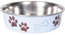 Bļoda dzīvniekam Ascar Paw Motif, 1.5 l, 21 cm x 21 cm, gaiši zila krās.