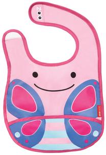 Lācīte zīdainim Skip Hop Zoo Tuck Away Bib Butterfly, 6+ mēn.