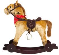 Supamas arkliukas EcoToys GS2021W, mediena, ruda sp.