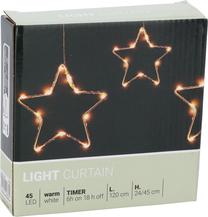 Spuldzīšu virtenes AMZ130380, 1.2 m, silti balta krās., 45 LED