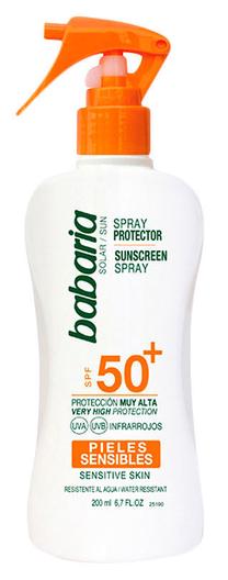 Purškiklis įdegio priežiūrai Babaria SPF50, 200 ml