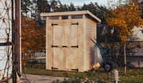 Sodo sandėliukas Upyard Strongbox S, 127 cm x 87 cm x 220 cm, ruda sp.