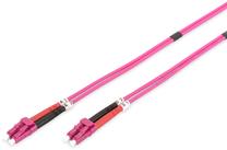 Кабель Digitus Fiber Optic Multimode Patchcord DK-2533-10-4 LC, LC, 10 м, розовый цв.
