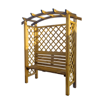 Augalo atrama "Pergola su suoliuku" 4IQ, 160 cm x 70 cm, 190 cm, mediena, medžio sp.