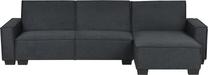 Kampinė sofa Beliani Romedal, grafito sp., kairinė, 173 x 290 cm x 86 cm