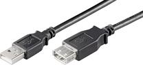 Ilgintuvas Goobay USB 2.0 USB 2.0 A female, USB 2.0 A male, 3 m, juoda sp.