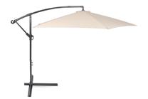 Sodo skėtis Malabo, 300 cm, pilka sp./šviesiai ruda - ecru