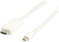 Laidas ValueLine HDMI male, Mini display port male, 2 m, balta sp.