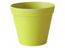 Puķu pods Garden, plastmasa/bambuss, 15 cm x 15 cm, Ø 15 cm, zaļa krās.