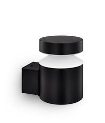 Sieninis lauko šviestuvas Philips Laven, 6W, LED, IP44, juoda sp., 10 cm x 13.5 cm