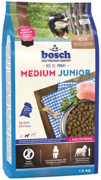 Сухой корм для собак Bosch PetFood Medium Junior, мясо птицы, 1 кг