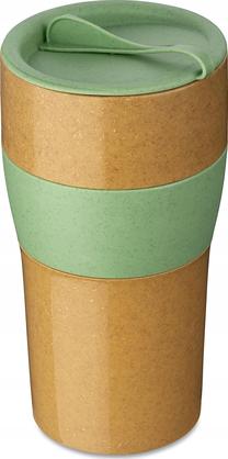 Plastikust klaas Koziol Aroma To Go XL, 700 ml, plastik, pruunikas v./roheline v.