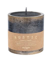 Svece, cilindriskas Artman Rustic Patinated, melna krās.