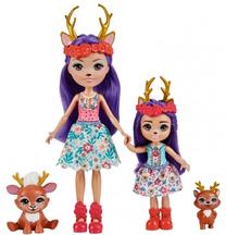 Кукла Mattel Enchantimals Enchantimals Danessa Deer & Sprini HCF80, 25 см, многоцветный