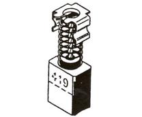 Šepetėlis Haushalt, 6 mm x 9 mm x 13.5 mm, 2 vnt.