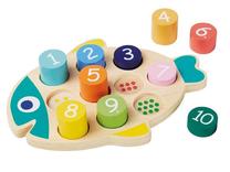 Развивающая игра Karupoeg Puhh OÜ Number Puzzle, 4 см, многоцветный