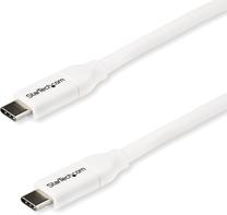 Kabelis StarTech USB-C - USB-C USB2C5C2MW USB-C, USB-C, 2 m, balta krās.