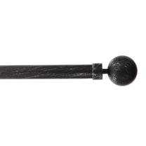 Karnizas Luance Gaia 762821096, 210 - 380 cm, Ø 28 mm, sidabro sp./juoda sp.