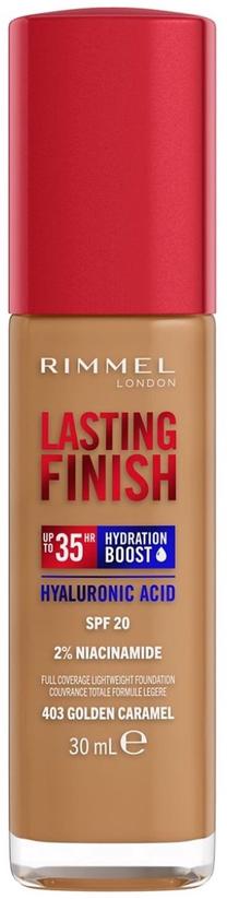 Šķidrā grima bāze Rimmel London Lasting Finish 35H, SPF 20, 403 golden caramel, 30 ml