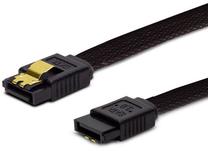 Провод Elmak Savio Sata III Cable GAK-02 SATA 3, SATA 3, 0.3 м, черный цв.