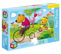 Dėlionė Alexander Maxi Bikes 05747, 39 cm x 57 cm, 24 vnt., įvairių spalvų