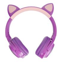 Bezvadu austiņas OEM Cat Ear XY-203, violeta krās.