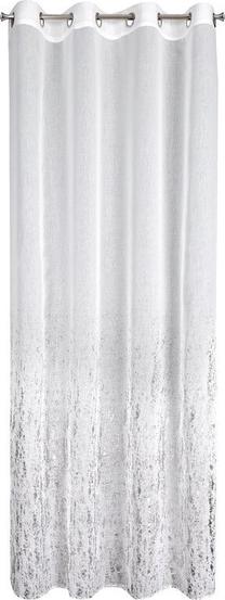 Dieninė užuolaida Olivia, balta sp./sidabro sp., 140 cm x 250 cm