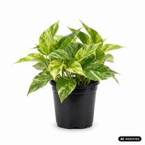 Augalas skindapas Epipremnum pinnatum Marble Queen, 25 cm, ø12 cm