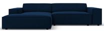 Kampinė sofa Micadoni Home Jodie MIC_LC_M_51_F1_JODIE4, mėlyna sp., kairinė, 224 x 166 cm x 70 cm