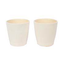 Gėlių vazonas ASS PACK 2PCS-D17, keramika, Ø 17 cm, balta sp.