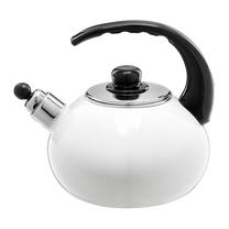 Arbatinukas su švilpuku Emalia Olkusz, 2.5 l, kreminė sp.