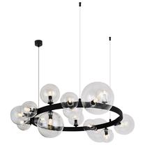 Valgusti rippuv AZzardo Baubbles AZ5875, G9, 6 x 40 W, läbipaistev v. / must v.
